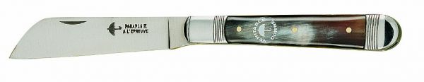 tire droit folding knife corne horn carbon blade 7,5 см., , CUTLERY , DEGRENNE, арт.217926