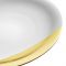 Тарелка обеденная Д 27 см.,  белая с золотым краем SD ONE, DEGRENNE, арт.:241053